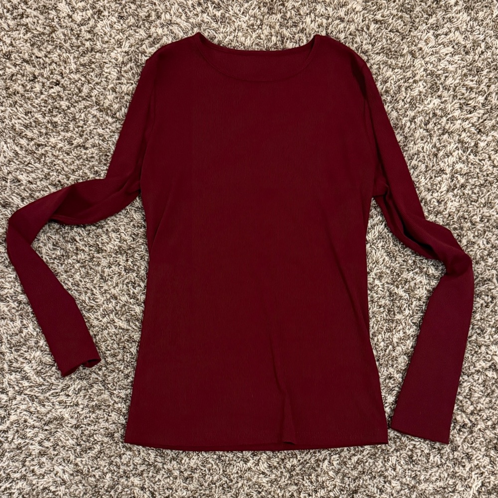 Elegant Burgundy Women's Top
